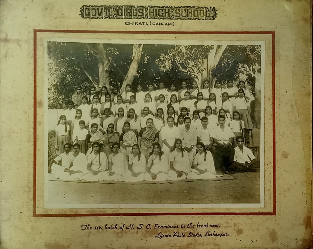 Basanta Kumari Samanta during her first posting as an art teacher at Chikiti, Odisha in 1967